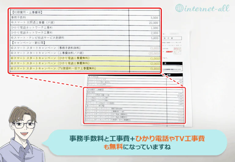@スマート光の請求書明細
